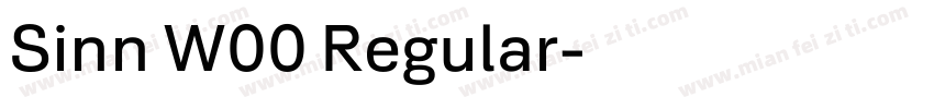 Sinn W00 Regular字体转换